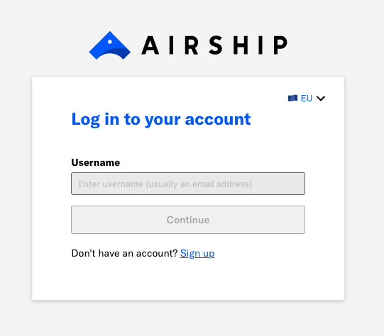Airship login guidelines and account management Airship login guidelines and account management